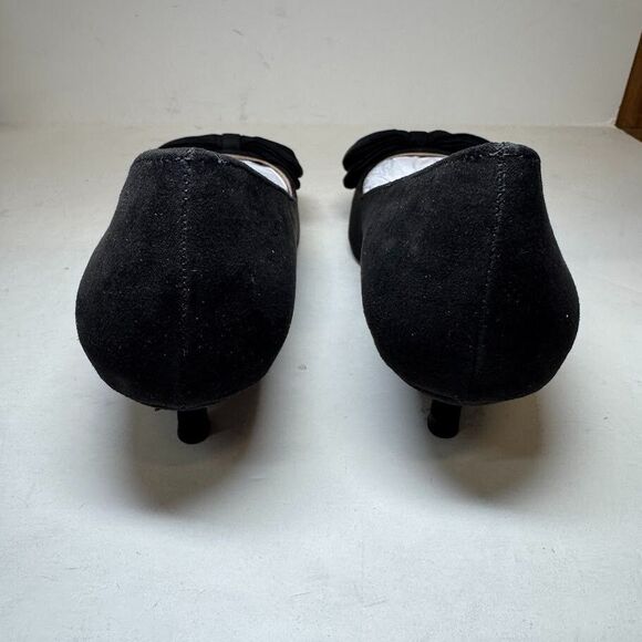 Journee Collection Womens 7 M Black Bow Pointed Toe Stiletto Heels NIB IX1 - Picture 6 of 6